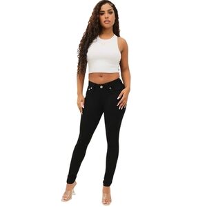 NWT True Religion Jennie Curvy Mid Rise Skinny Jeans